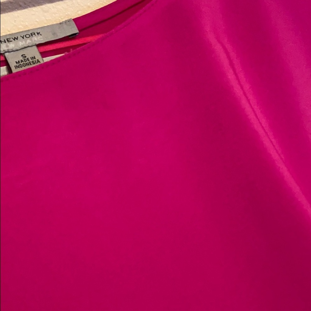 Andrew Marc Hot pink Oversize Blouse💗 - Picture 6 of 7